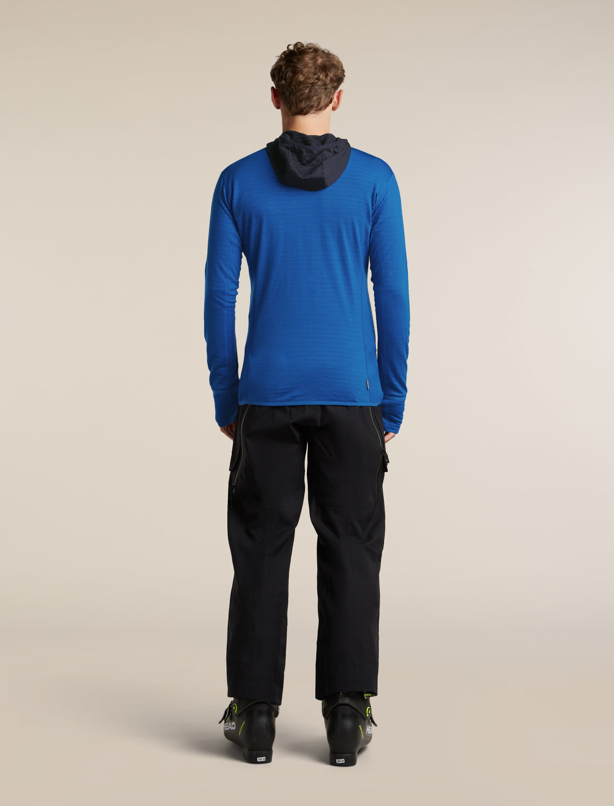 Men's Merino Blend 300 RealFleece™ Descender Long Sleeve Zip Hoodie Lazurite/Midnight Navy - 9