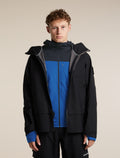 Men's Merino Blend 300 RealFleece™ Descender Long Sleeve Zip Hoodie Lazurite/Midnight Navy - 5