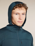 Men's Merino Blend 300 RealFleece™ Descender Long Sleeve Zip Hoodie Abyss - 8