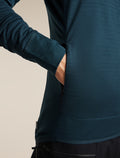 Men's Merino Blend 300 RealFleece™ Descender Long Sleeve Zip Hoodie Abyss - 10