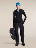 Women's Merino Blend 200 RealFleece™ Descender Long Sleeve Zip Hoodie Black - 4