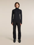 Women's Merino Blend 300 RealFleece™ Descender Long Sleeve Zip Black - 3
