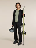 Women's Merino Blend 300 RealFleece™ Descender Long Sleeve Zip Black - 4