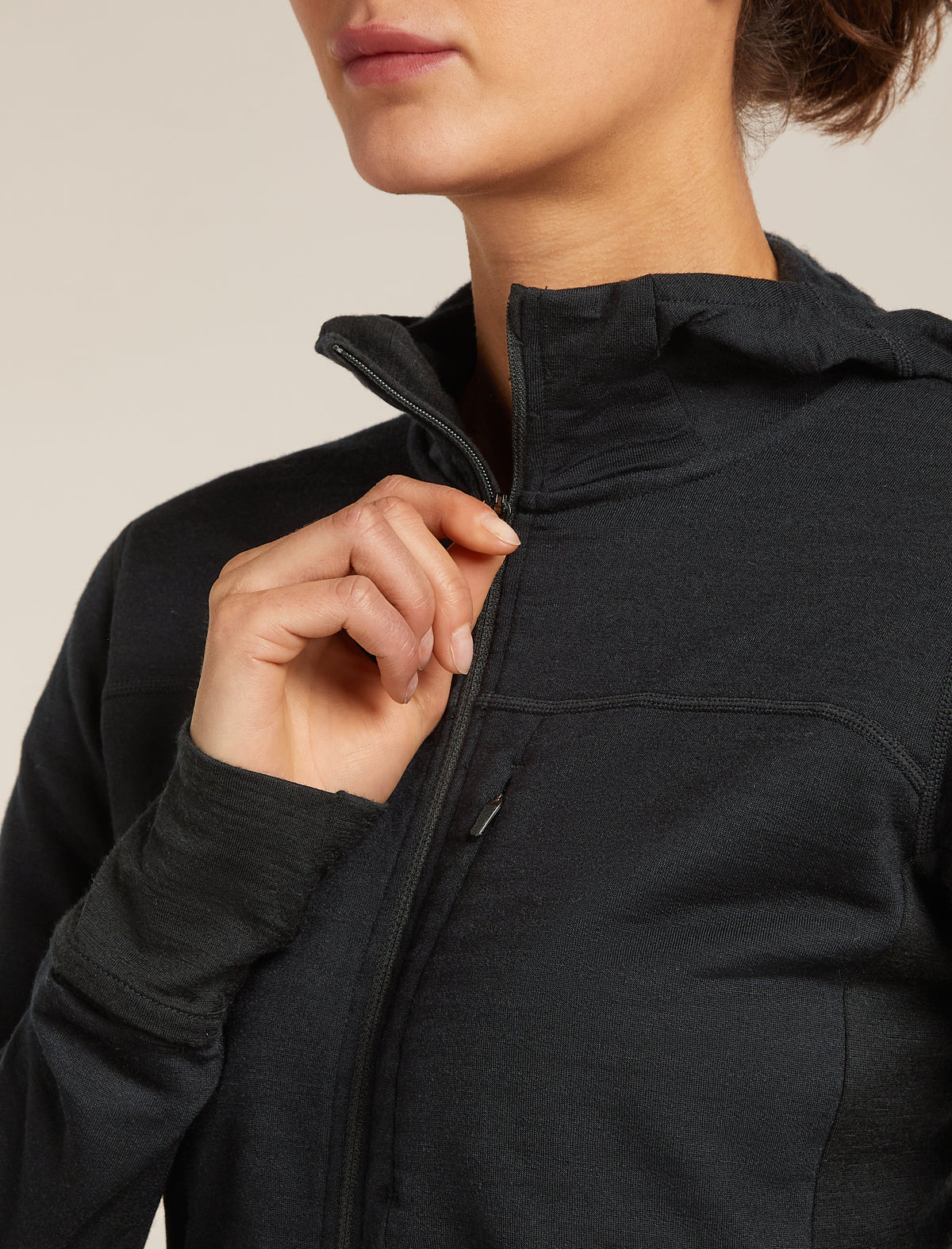 Haut à capuchon à glissière 300 Realfleece™ Descender en mélange de mérinos pour femmes  - 7