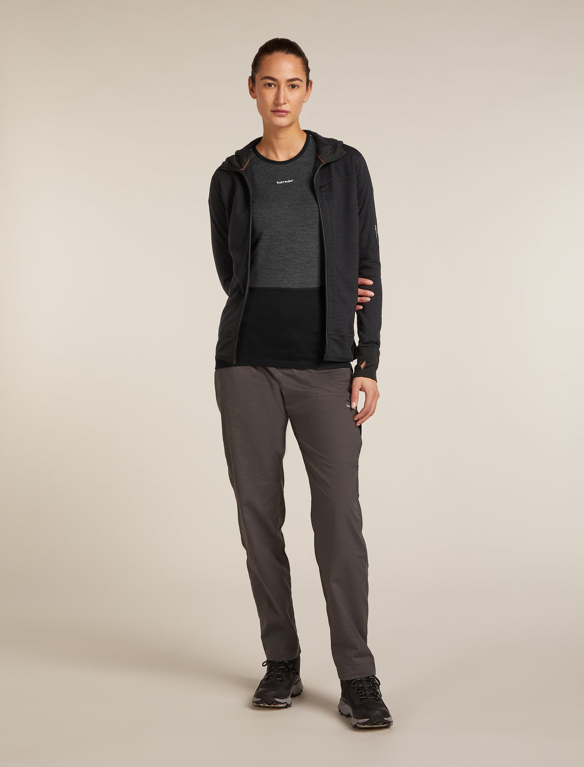Haut à capuchon à glissière 300 Realfleece™ Descender en mélange de mérinos pour femmes  - 3