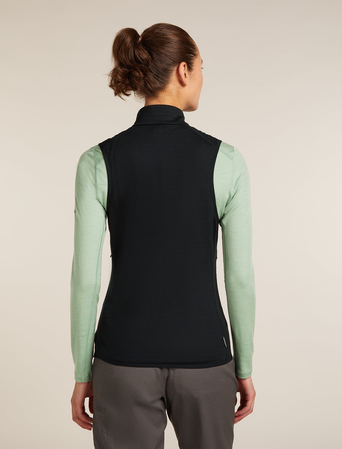 Women's Merino Blend 300 RealFleece™ Descender Vest Black - 2
