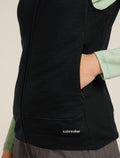 icebreaker Women's Merino Blend 300 RealFleece™ Descender Vest Black Women - 11