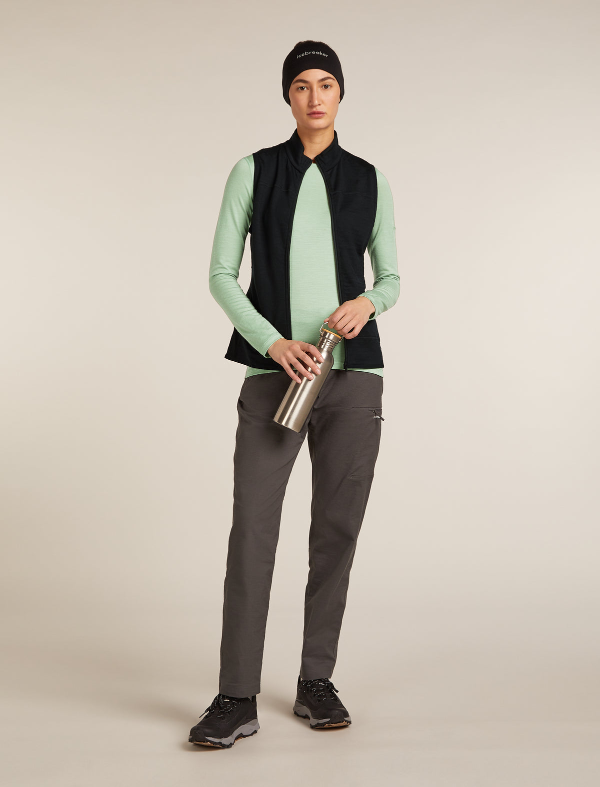 icebreaker Women's Merino Blend 300 RealFleece™ Descender Vest Black Women - 4