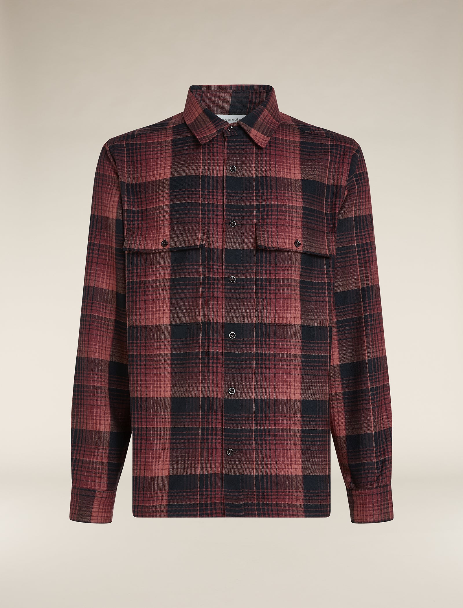 Men's Merino 200 Dawnder Long Sleeve Flannel Shirt Plaid