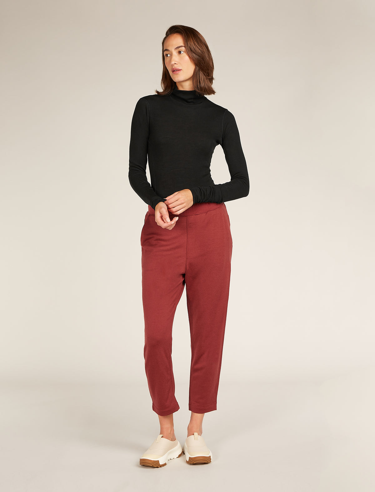 Women's Queens Long Sleeve High Neck Bodysuit Black - 12