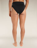Women's Queens High Cut Brief Black - 3