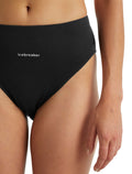 Women's Queens High Cut Brief Black - 6