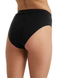 Women's Queens High Cut Brief Black - 8