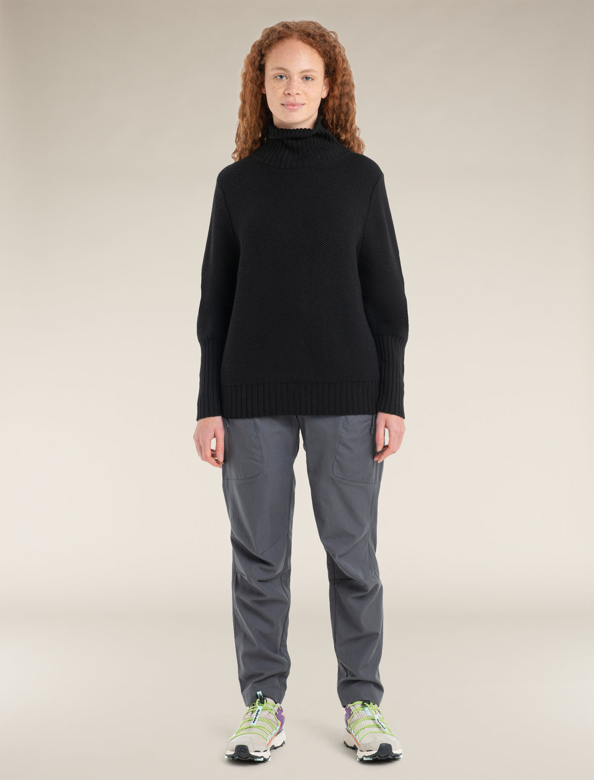 Women's Seevista Funnel Neck Sweater Black - 3