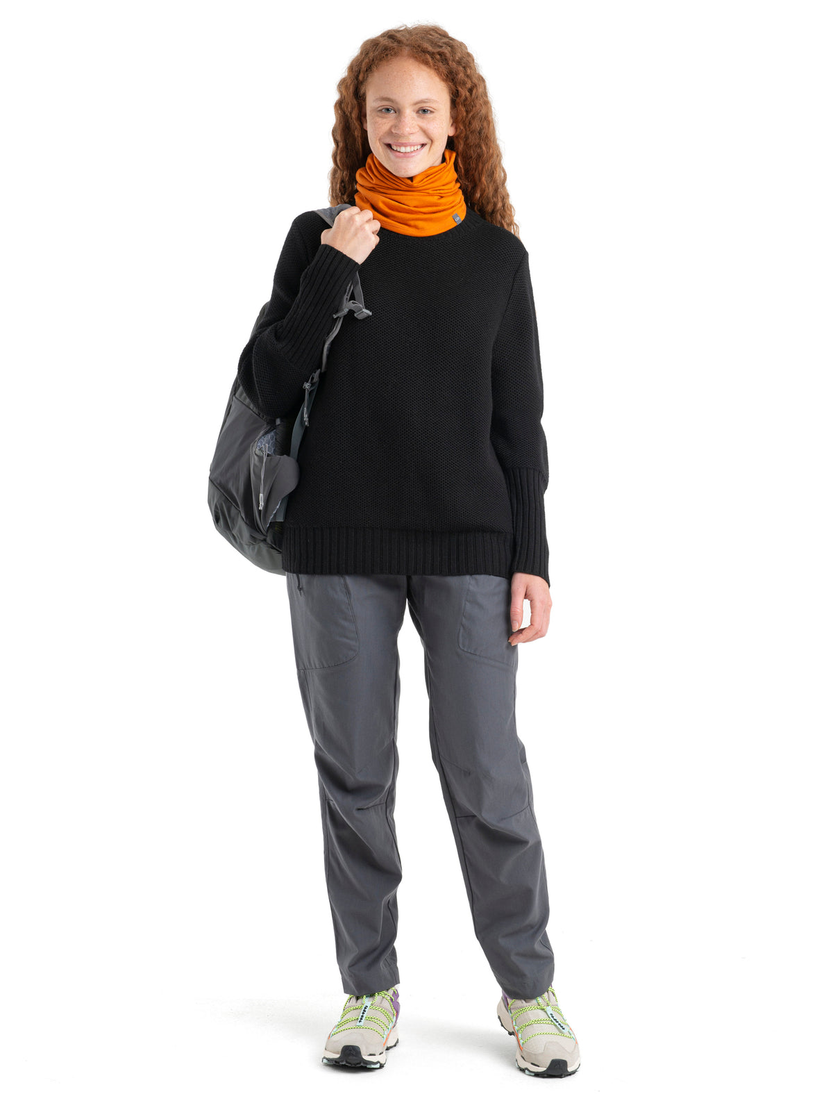 Women's Seevista Funnel Neck Sweater Black - 5