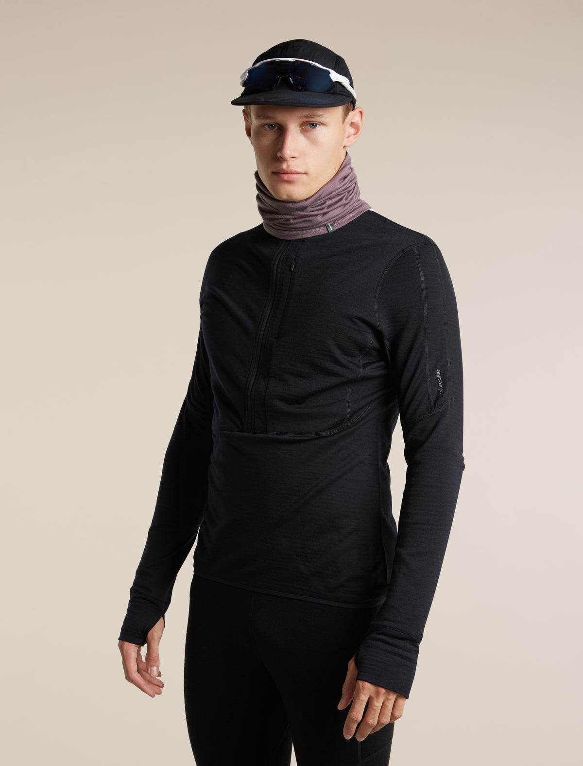 Unisex Merino 200 Oasis Flexi Chute Grey Plum - 4