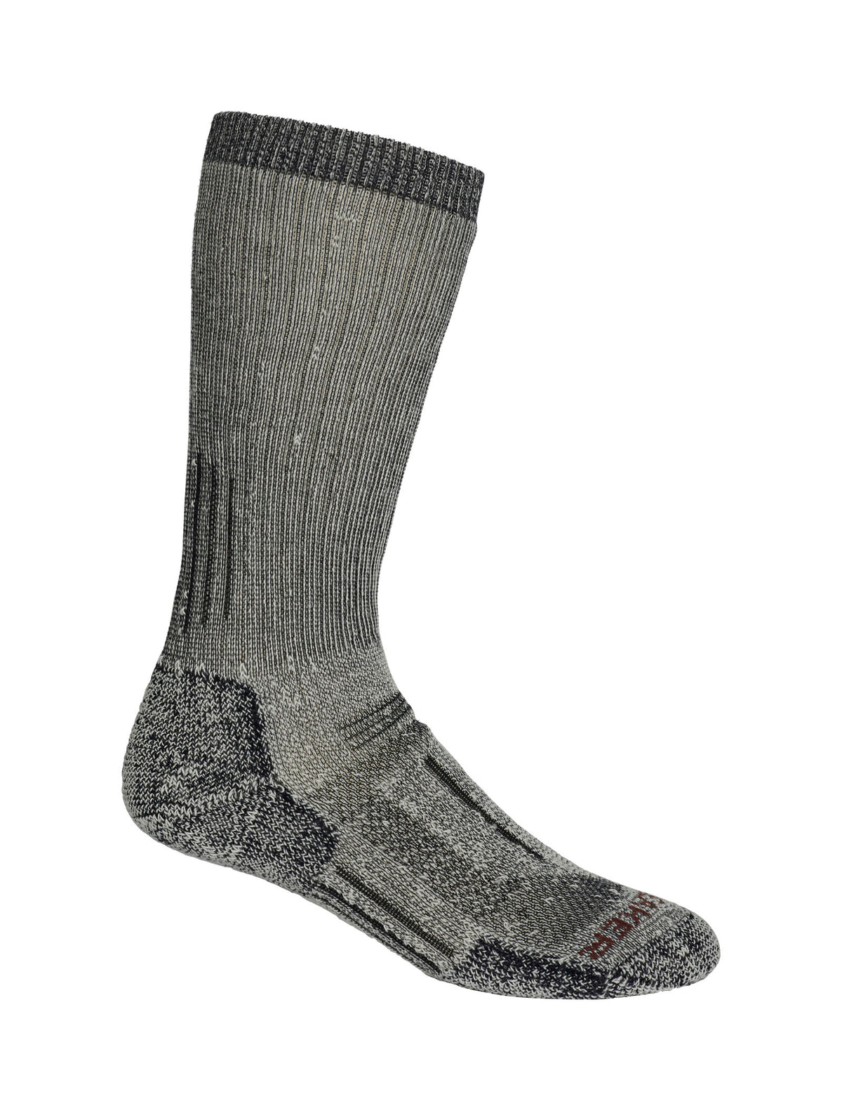 Men's Merino Mountaineer Mid Calf Socks Jet Heather/Espresso - 1