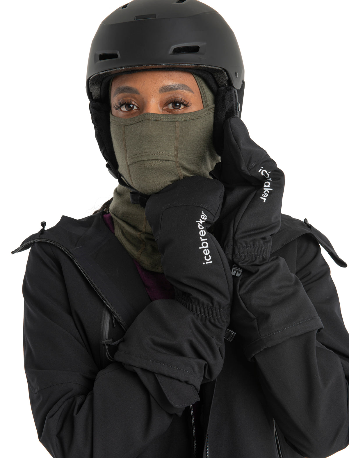 Unisex Merino 200 Oasis Balaclava Loden - 3