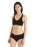 Women's Merino Sprite Racerback Bra Black - 1