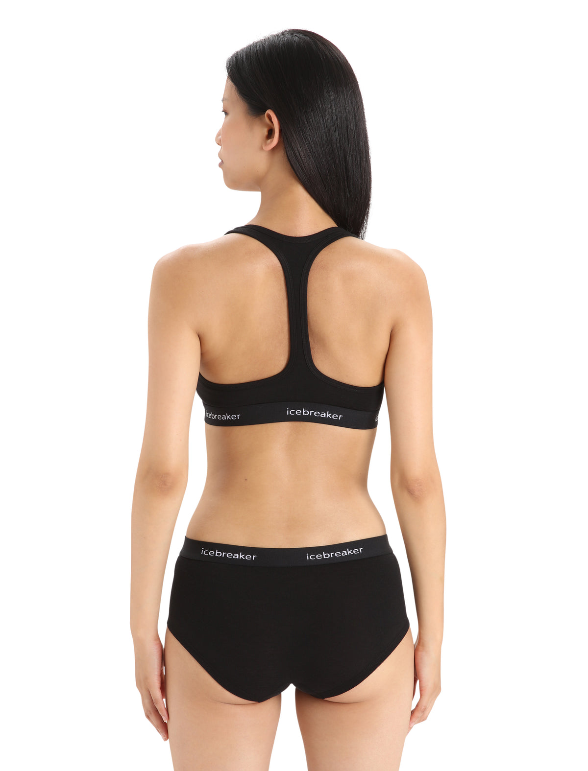 Women's Merino Sprite Racerback Bra Black - 2