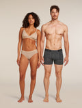 Men's Merino 150 Anatomica Boxers Gritstone Heather Stripe - 1