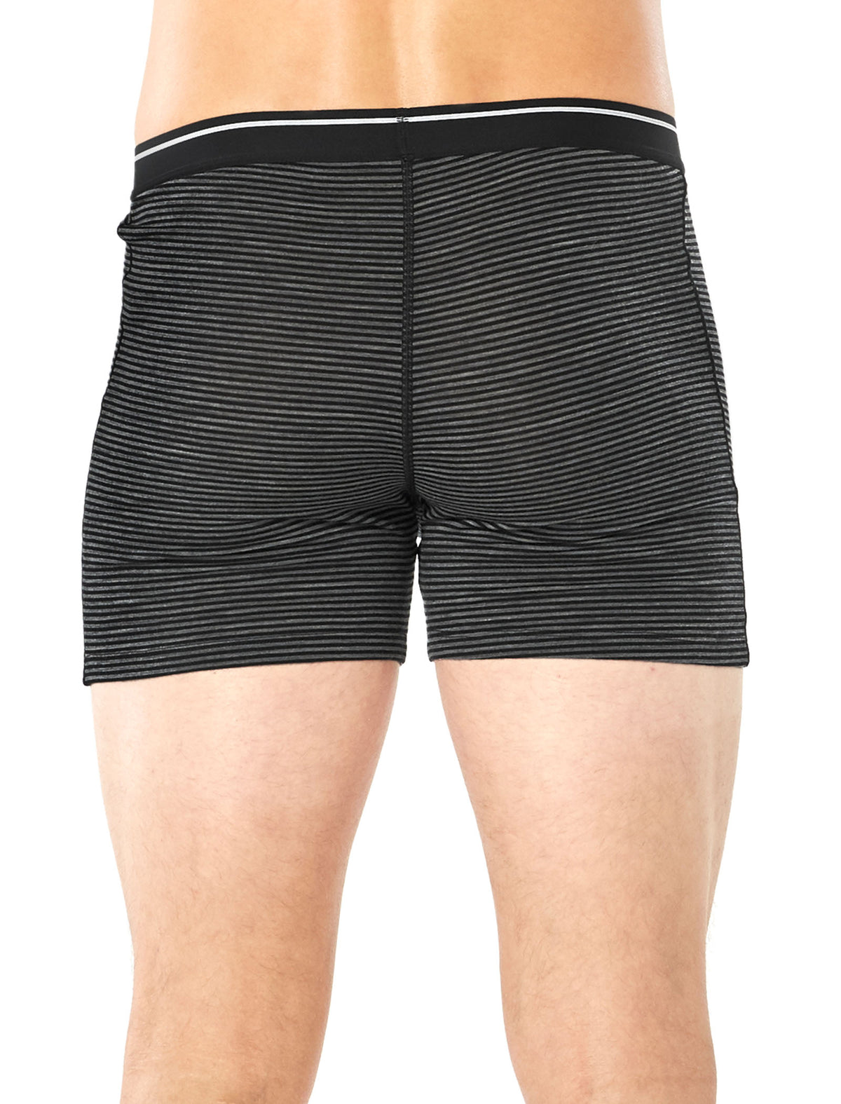 Men's Merino 150 Anatomica Boxers wFly Gritstone Heather Stripe - 3