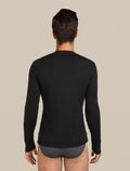 Men's Merino 150 Anatomica Long Sleeve Crewe Top Black - 2
