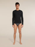 Men's Merino 150 Anatomica Long Sleeve Crewe Top Black - 3