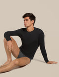 Men's Merino 150 Anatomica Long Sleeve Crewe Top Black - 5