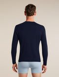 Men's Merino 150 Anatomica Long Sleeve Crewe Midnight Navy - 2