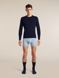 Men's Merino 150 Anatomica Long Sleeve Crewe Midnight Navy - 3