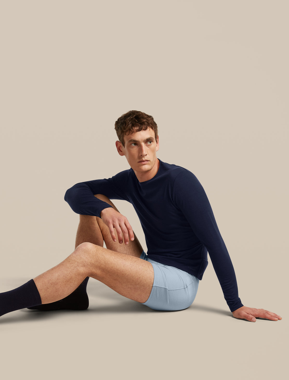 Men's Merino 150 Anatomica Long Sleeve Crewe Midnight Navy - 4