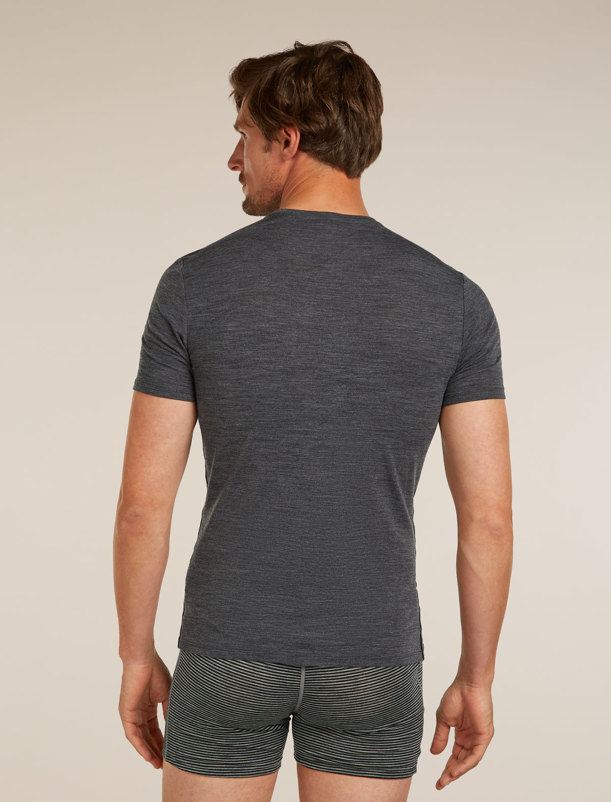 Men's Merino 150 Anatomica Short Sleeve Crewe Top Jet Heather - 2