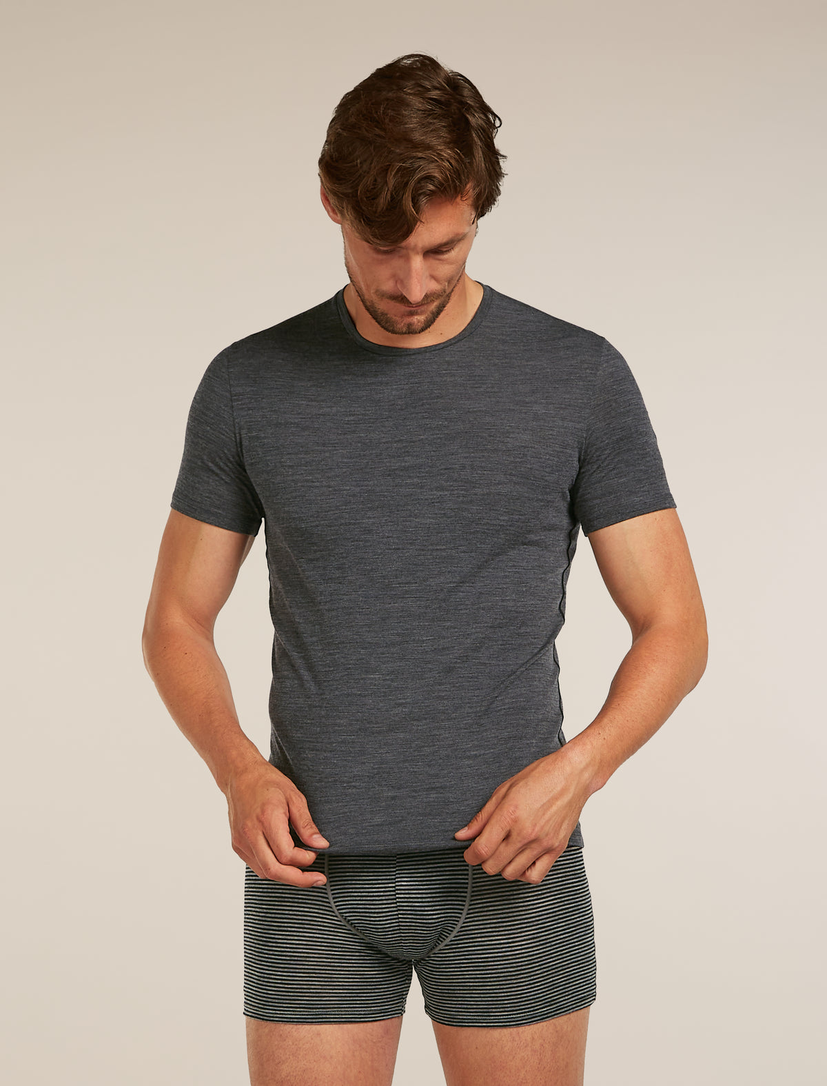 Men's Merino 150 Anatomica Short Sleeve Crewe Top Jet Heather - 5