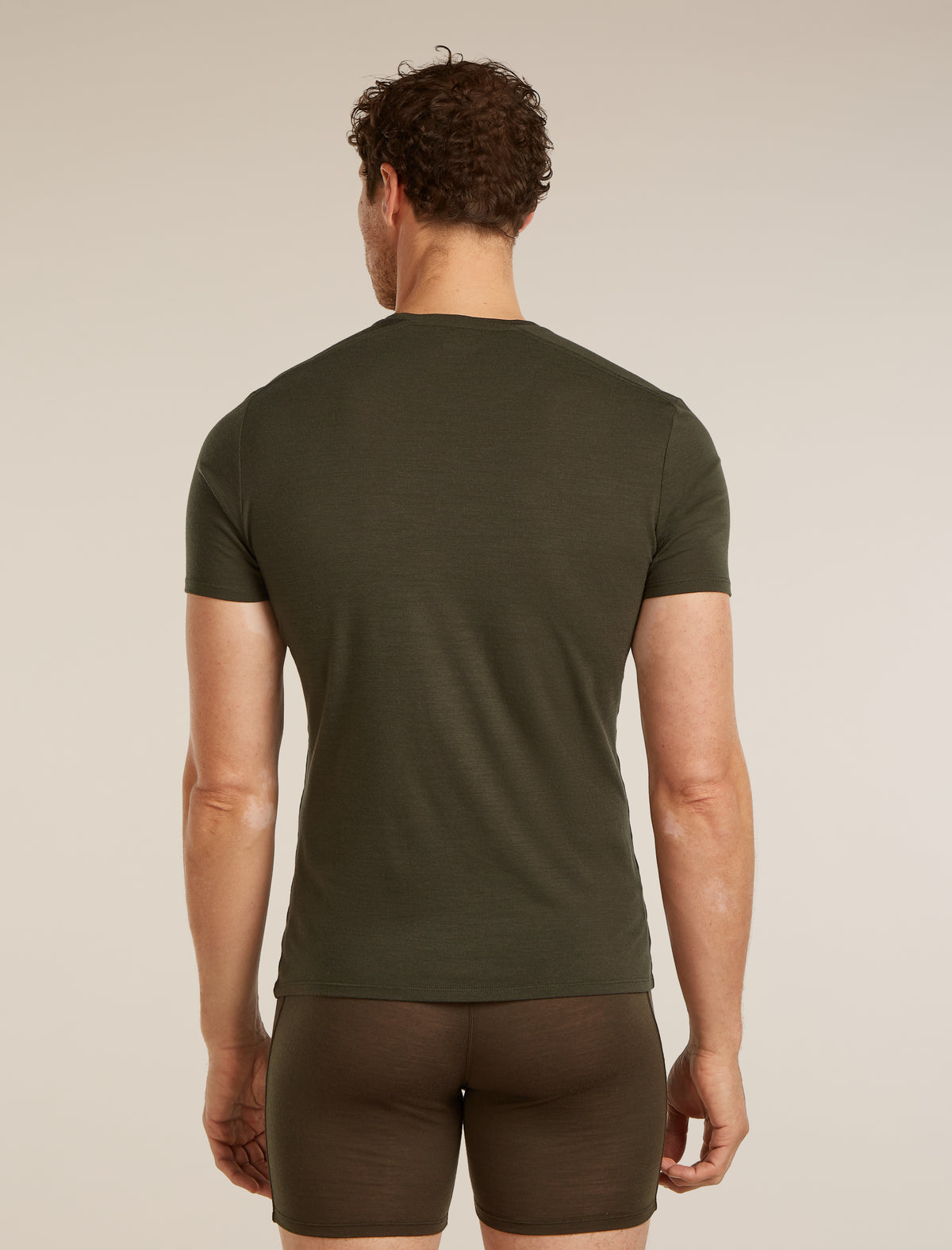 icebreaker Men's Merino 150 Anatomica Short Sleeve Crewe Top Dark Loden Men - 2