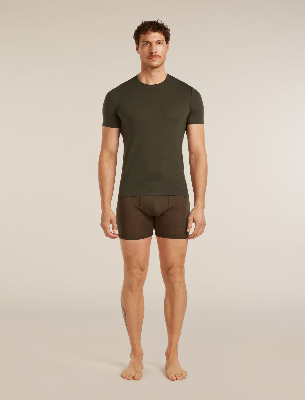 icebreaker Men's Merino 150 Anatomica Short Sleeve Crewe Top Dark Loden Men - 3