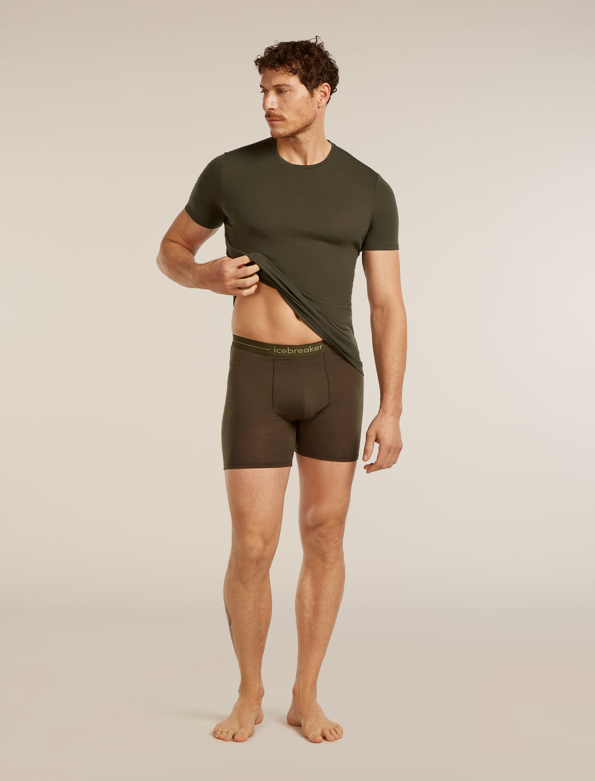 icebreaker Men's Merino 150 Anatomica Short Sleeve Crewe Top Dark Loden Men - 5