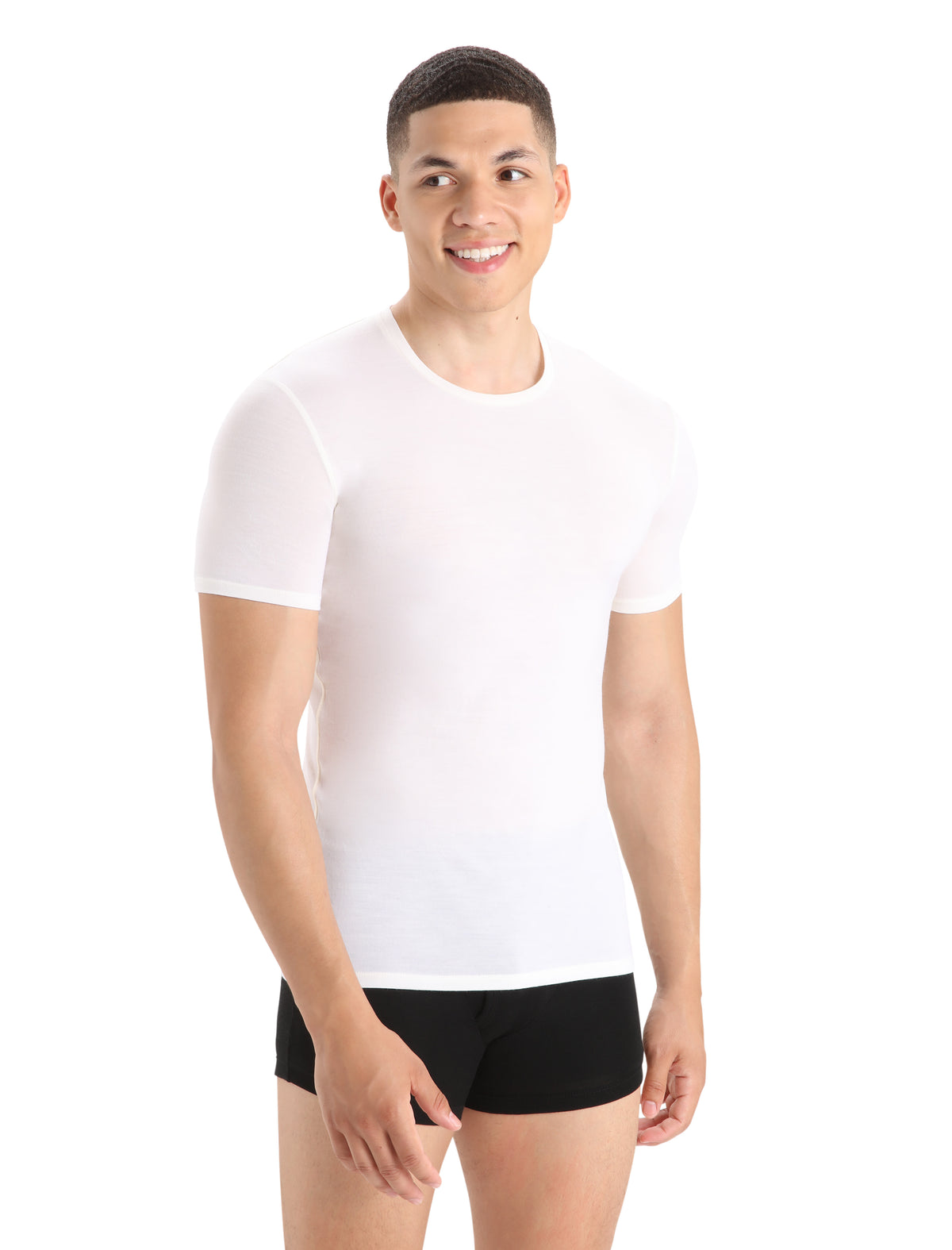 Men's Merino 150 Anatomica Short Sleeve Crewe Top Snow - 1