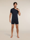 Men's Merino 150 Anatomica Short Sleeve Crewe Top Midnight Navy - 5