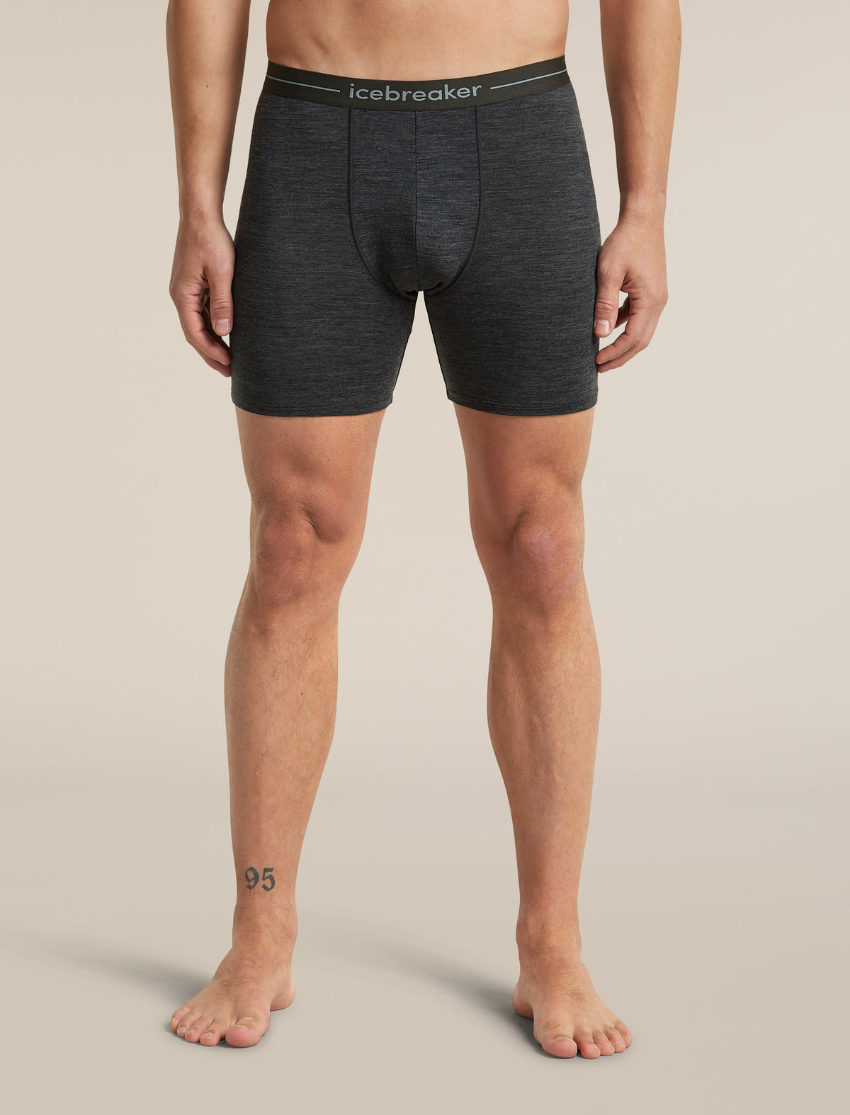 Men's Merino 150 Anatomica Long Boxers Jet Heather - 1