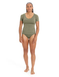 Women's Merino 150 Siren Short Sleeve Sweetheart Loden - 3
