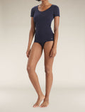 Women's Merino 150 Siren Short Sleeve Sweetheart Midnight Navy - 4