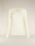 Women's Merino 150 Siren Long Sleeve Sweetheart Top Undyed - 8