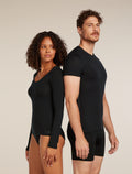 Women's Merino 150 Siren Long Sleeve Sweetheart Top Black - 3