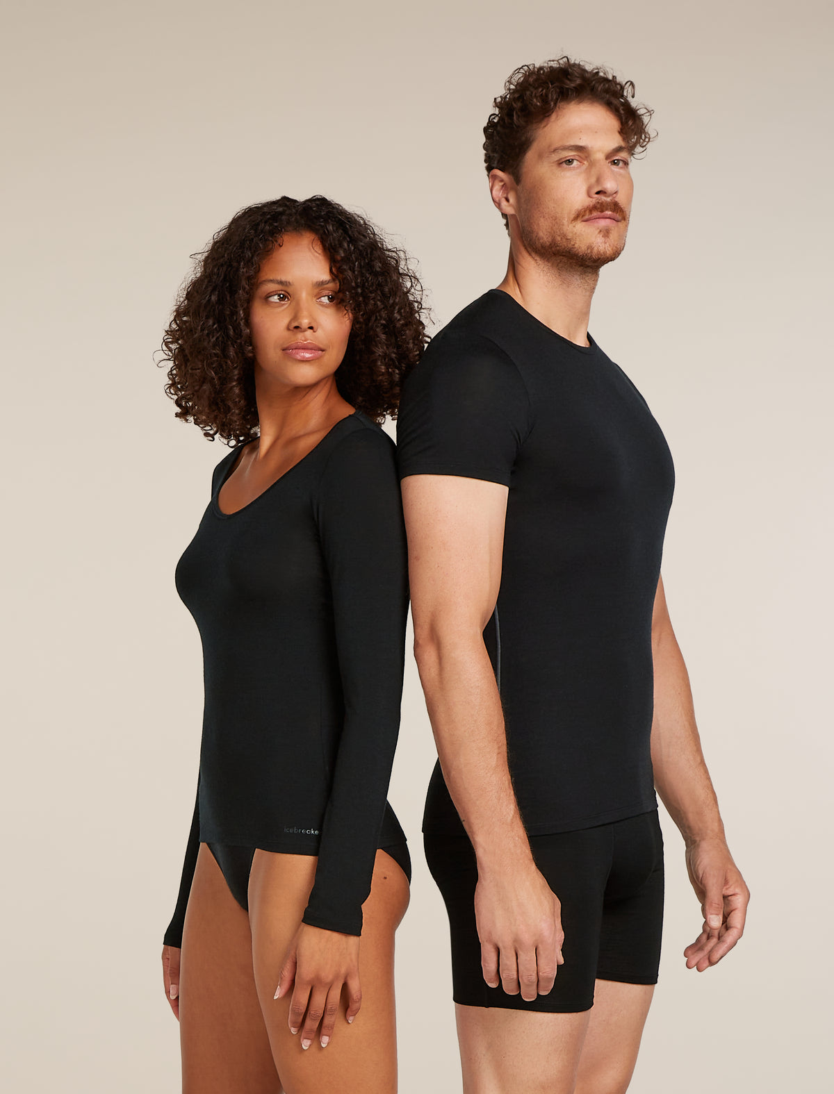 Women's Merino 150 Siren Long Sleeve Sweetheart Top Black - 2