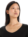 Women's Merino 150 Siren Long Sleeve Sweetheart Top Black - 5