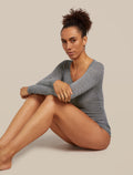 Women's Merino 150 Siren Long Sleeve Sweetheart Top Gritstone Heather - 5