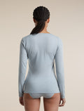 Women's Merino 150 Siren Long Sleeve Sweetheart Zinc Blue - 2