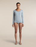 Women's Merino 150 Siren Long Sleeve Sweetheart Zinc Blue - 3