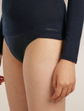 Women's Merino 150 Siren Long Sleeve Sweetheart Top Midnight Navy - 6